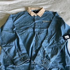Jean button down 2xl new with tags
